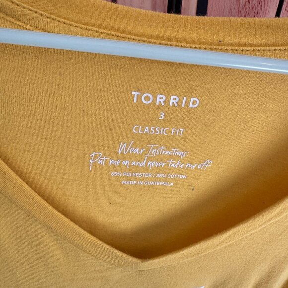 Torrid - Graphic Tee - Humble With A Hint of Sarcasm - Yellow - 3x - Picture 4 of 9